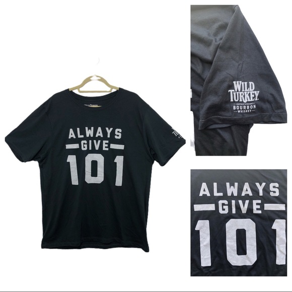 WILD TURKEY WHISKEY GREY GRAPHIC T-SHIRT - Picture 1 of 6
